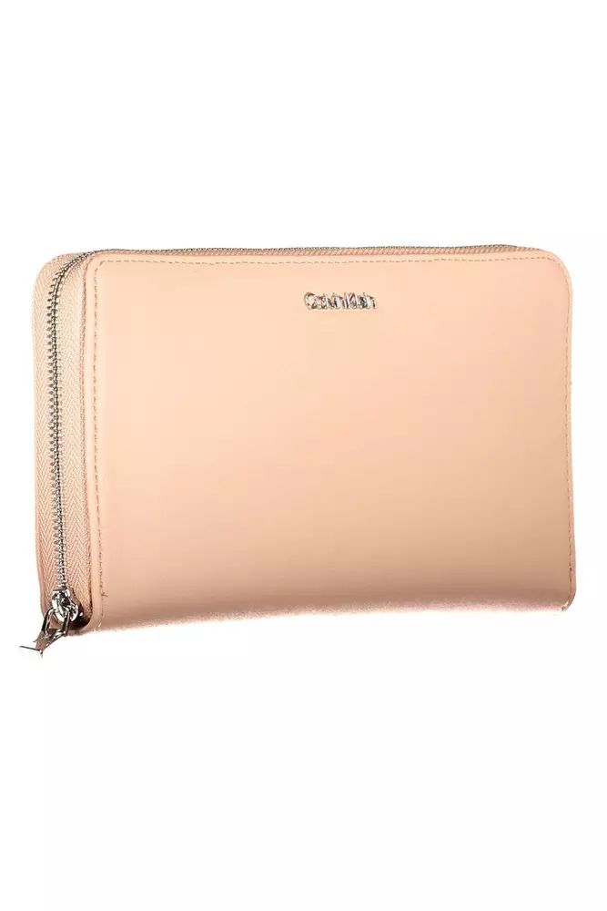 Calvin Klein Chic Pink Polyethylene Wallet with RFID Blocking