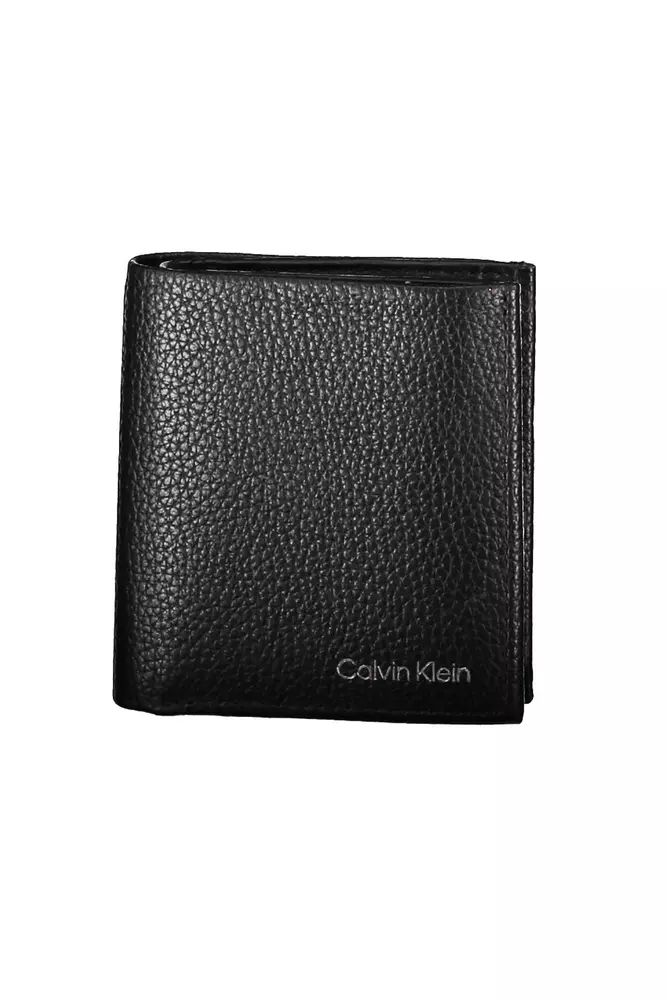 Calvin Klein Sleek Black Leather Bi-fold Wallet