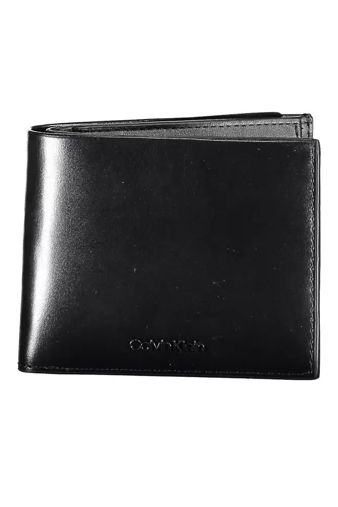 Calvin Klein Elegant Black Leather Wallet with RFID Blocker
