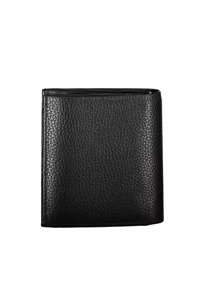 Calvin Klein Sleek Black Leather Bi-fold Wallet
