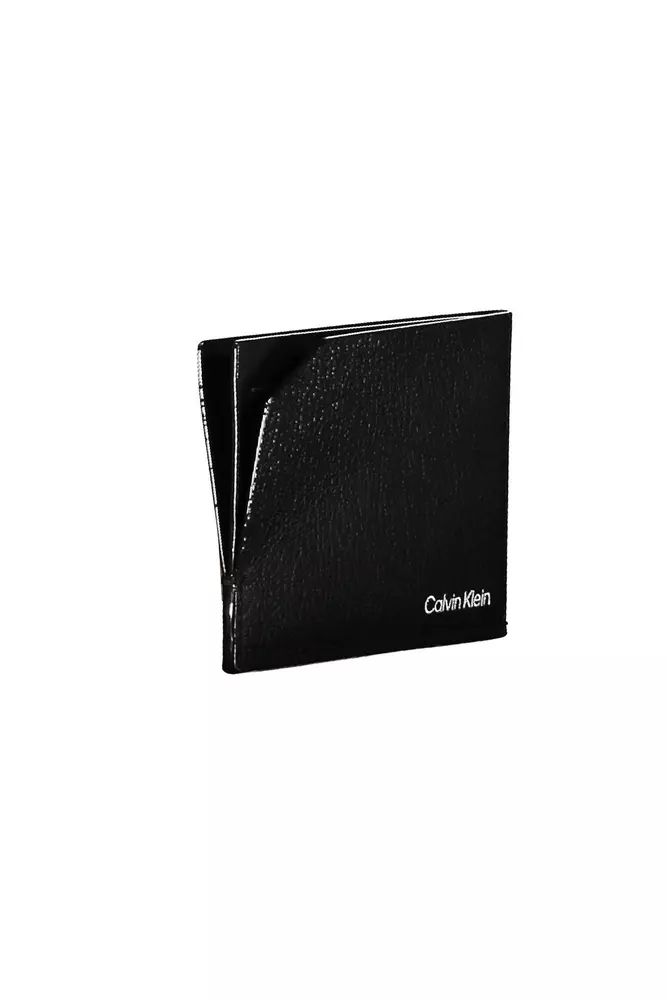 Calvin Klein Sleek Leather Card Holder With Logo Detail
