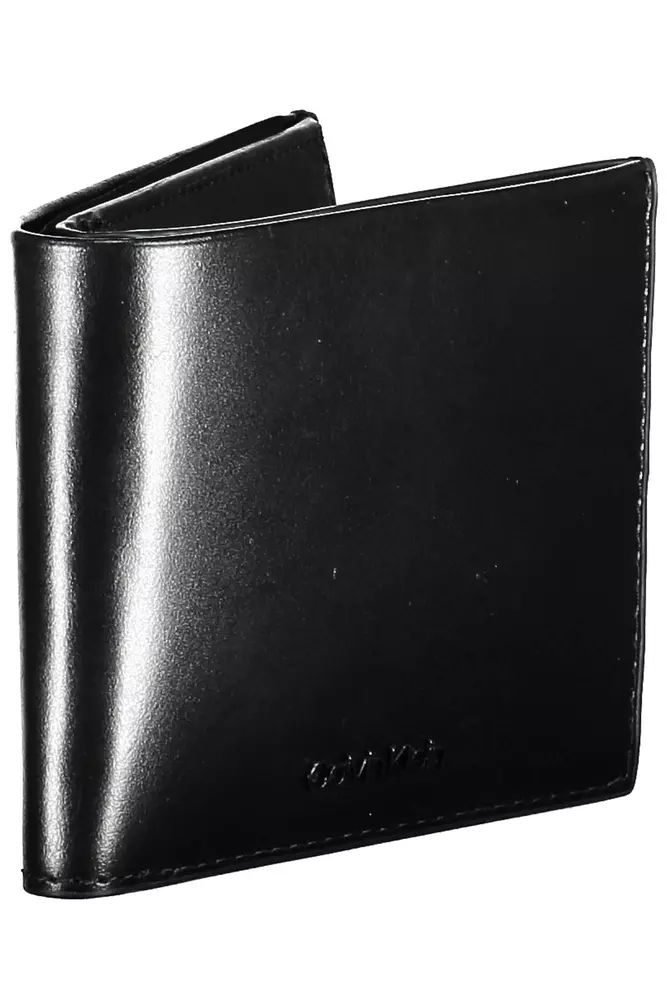 Calvin Klein Elegant Black Leather Wallet with RFID Blocker