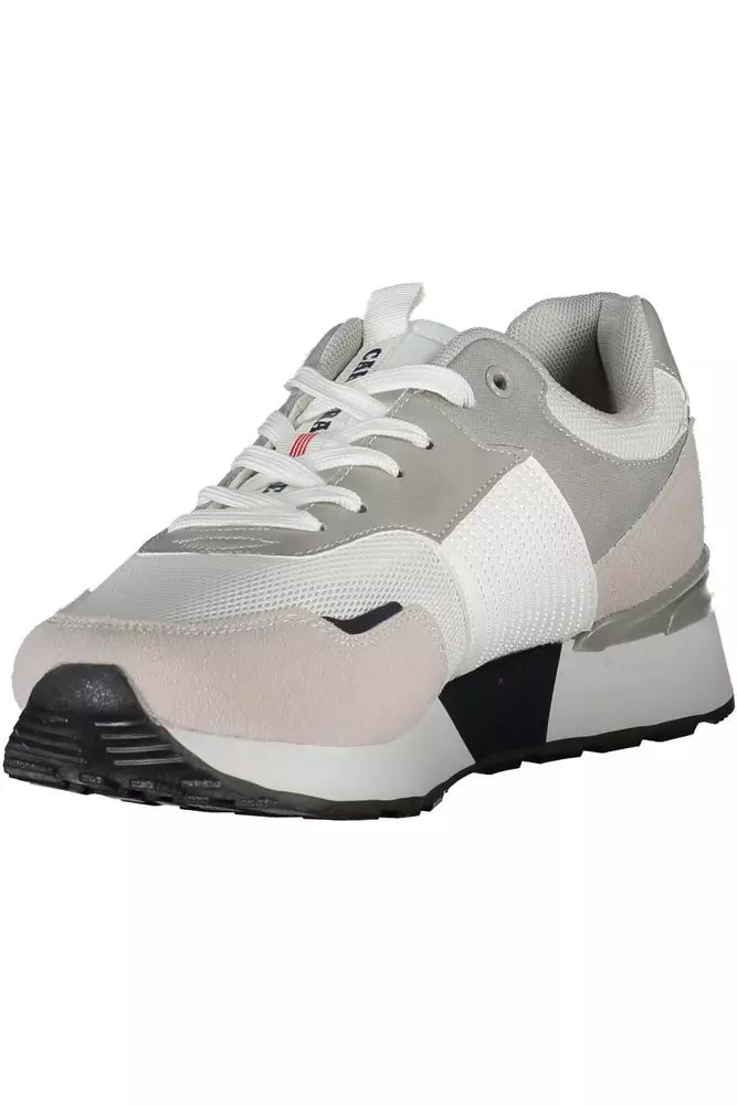 Carrera White Contrast Sneakers with Eco Leather