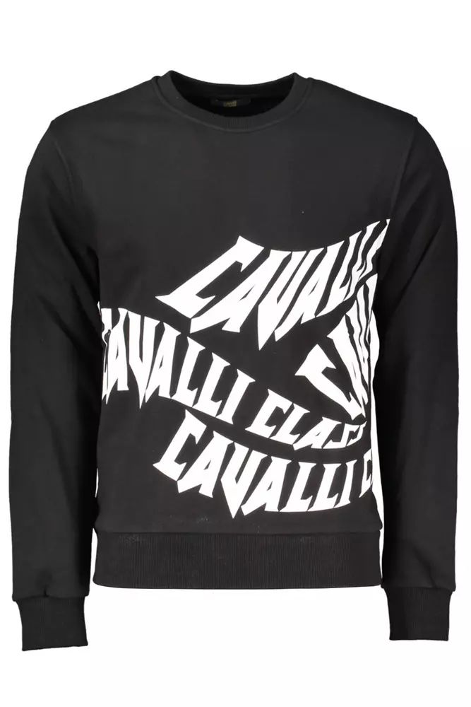 Cavalli Class Elegant Printed Long-Sleeve Sweater