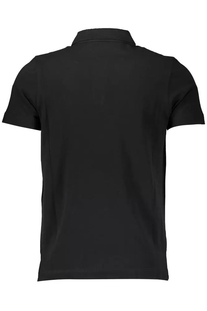 Cavalli Class Elegant Short-Sleeve Polo Shirt in Classic Black