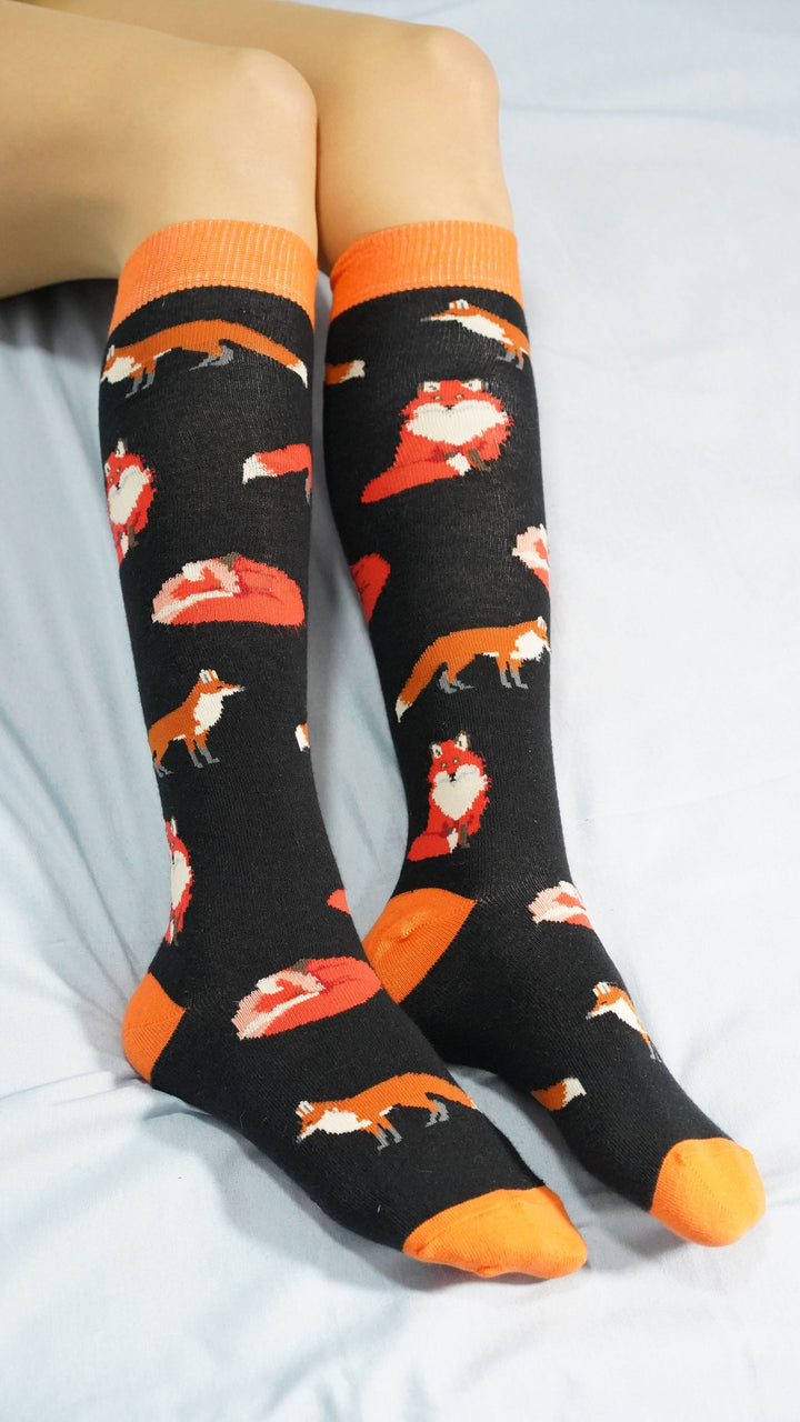 Women's Wild Animals Knee High Socks Set