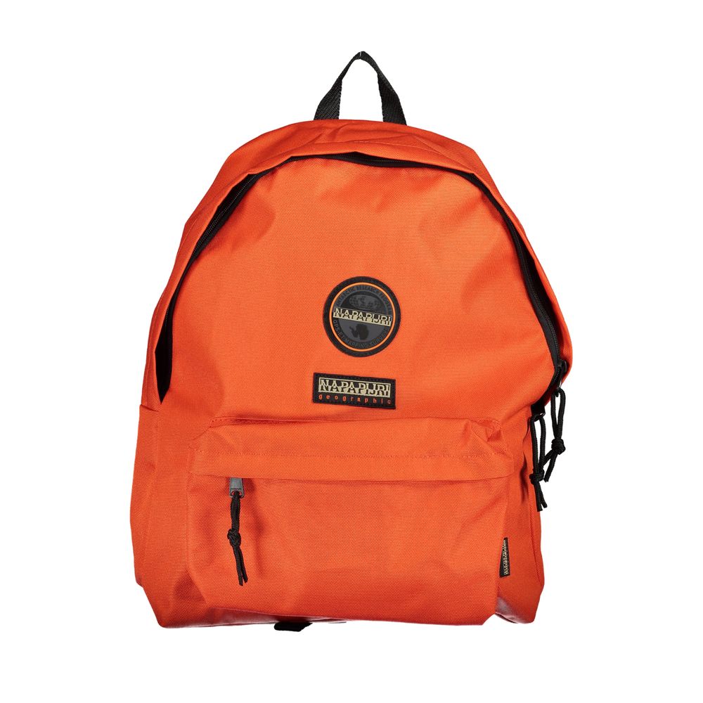 Napapijri Eco-Chic Orange Backpack for the Modern Explorer