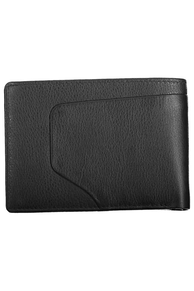 Piquadro Elegant Black Leather Wallet with RFID Blocker