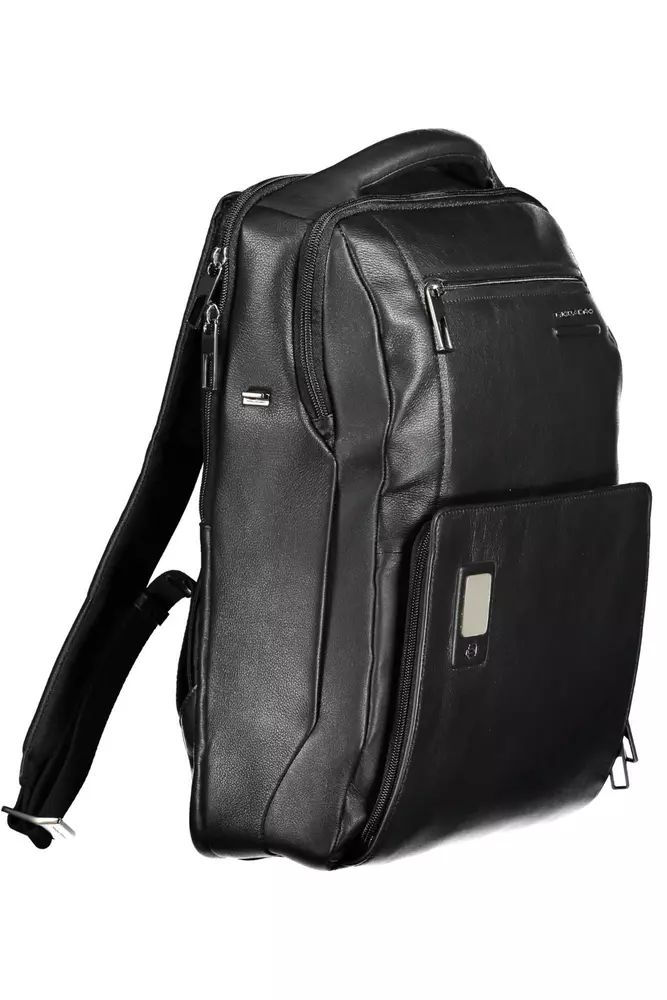 Piquadro Elegant Leather Backpack with Laptop Pocket