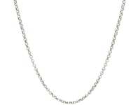 14k White Gold Rolo Chain (1.90 mm)