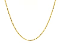 Diamond Cut Fancy Links Pendant Chain in Yellow Gold (1.50 mm)