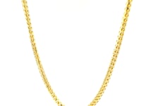 14k Yellow Solid Gold Diamond Cut Round Franco Chain (2.70 mm)