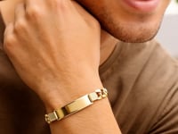 14k Yellow Gold Curb ID Bracelet (11.00 mm)