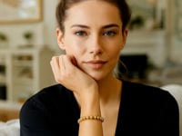 Polished 7mm Bead Bracelet in 14K Yellow Gold