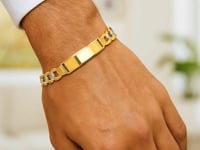 14k Yellow Gold Pave Curb ID Bracelet (11.00 mm)