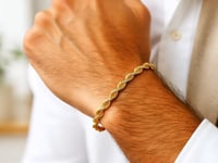 Silk Rope Chain Bracelet in 14k Yellow Gold  (4.30 mm)