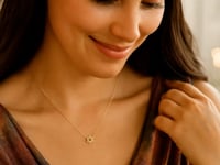 14k Yellow Gold Star of David Necklace