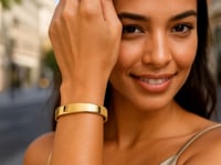 14K Yellow Gold Classic Polished Bangle (10.00 mm)