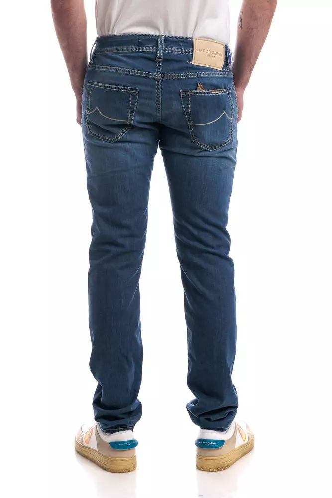 Jacob Cohen Exquisite Light Blue Stretch Jeans