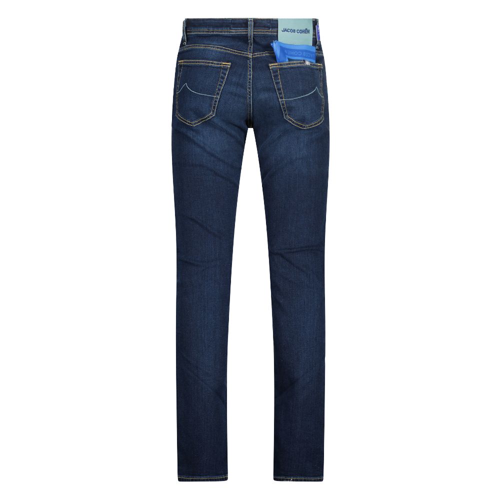 Jacob Cohen Elegant Slim Fit Dark Blue Jeans