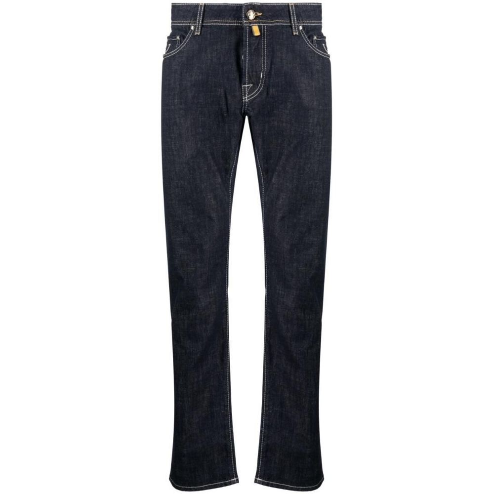 Jacob Cohen Exquisite Slim Fit Dark Blue Stretch Jeans