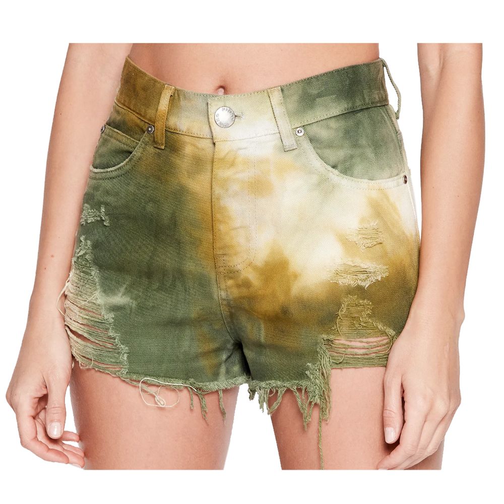 PINKO Chic Military Green Cotton Shorts for Ladies