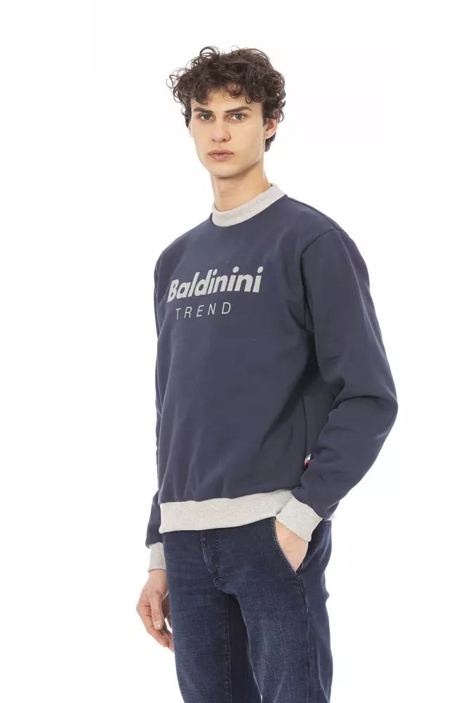 Baldinini Trend Elegant Blue Long Sleeve Sweatshirt