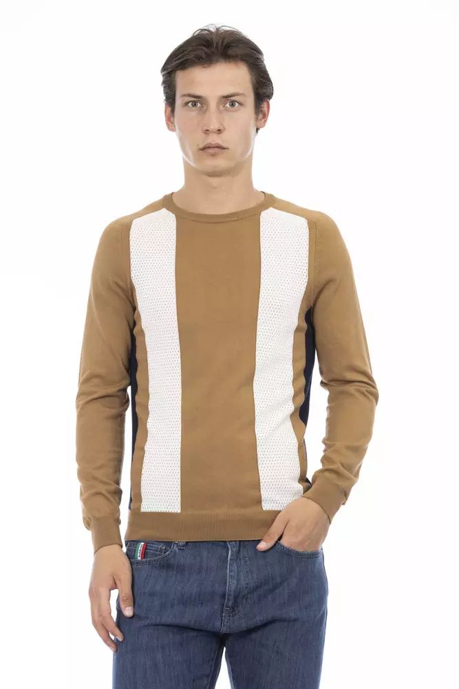 Baldinini Trend Elegant Cotton Crew Neck Sweater
