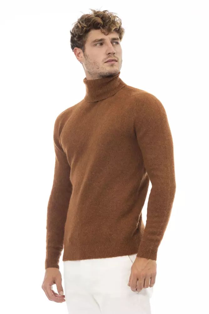 Alpha Studio Elegant Turtleneck Alpaca Blend Sweater