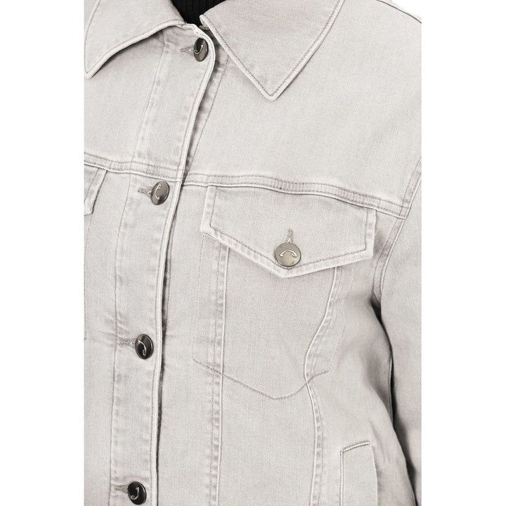 Jacob Cohen Elegant Gray Cotton Blend Jacket