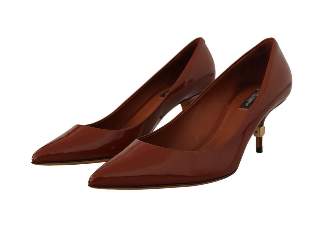 Dolce & Gabbana Elegant Patent Leather Heels Pumps