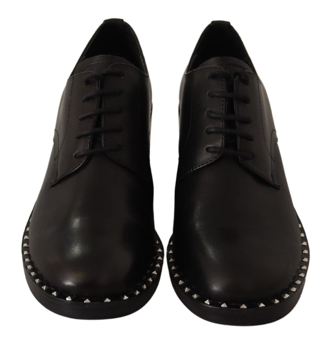 ASH Studded Oxford Elegance Leather Heels