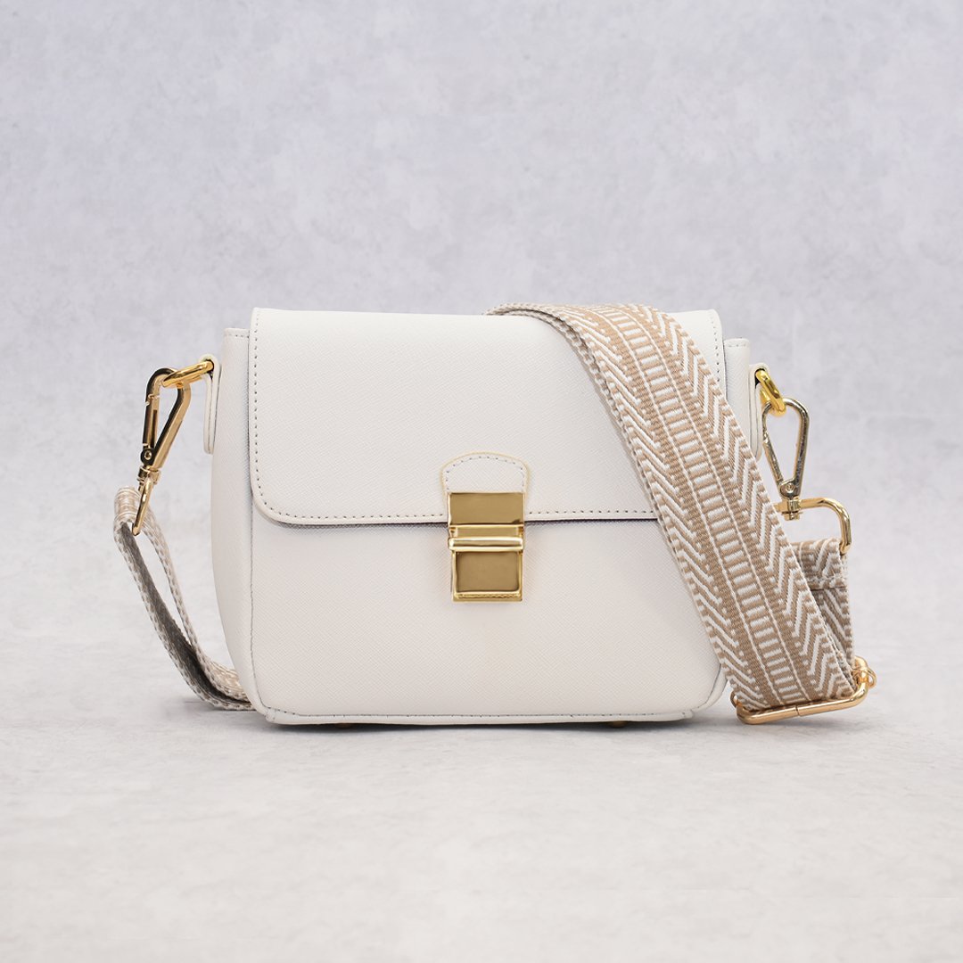 Tiny Leather Handbag -White