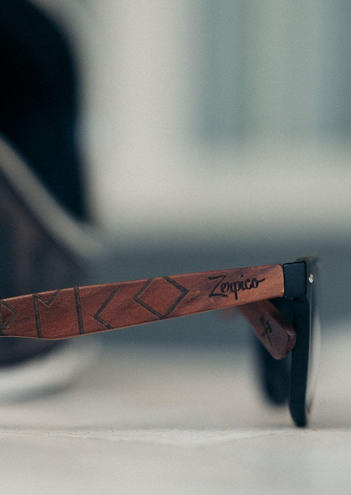 Eyewood | Engraved Wooden Sunglasses - Viking Runes