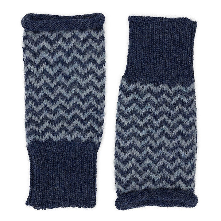 Azul Chevron Knit Alpaca Gloves