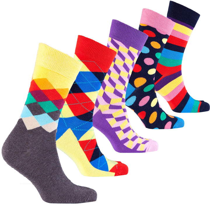 Men's Classy Mix Set Socks (5-Pack)