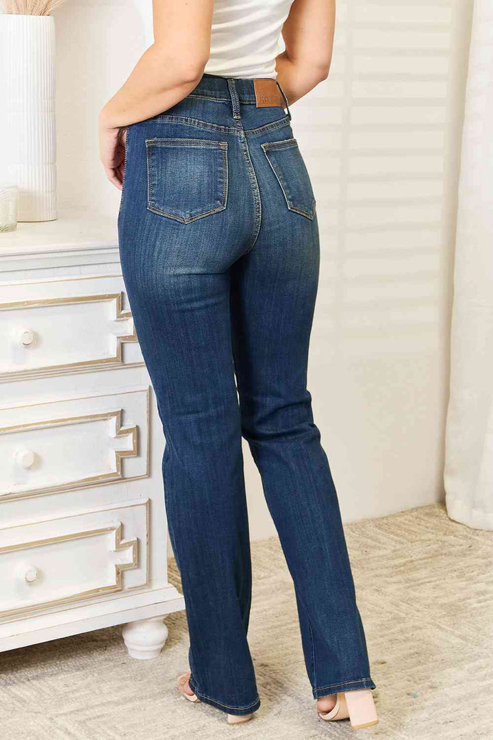 Jean bootcut slim à taille élastique pleine taille Judy Blue