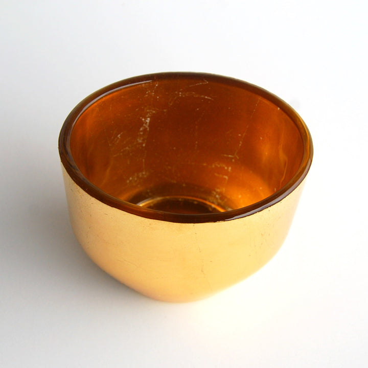GILT Set/3 Gold Oval Vases