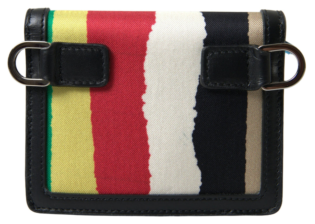 Dolce & Gabbana Multicolor Leather Shoulder Strap Card Holder Wallet