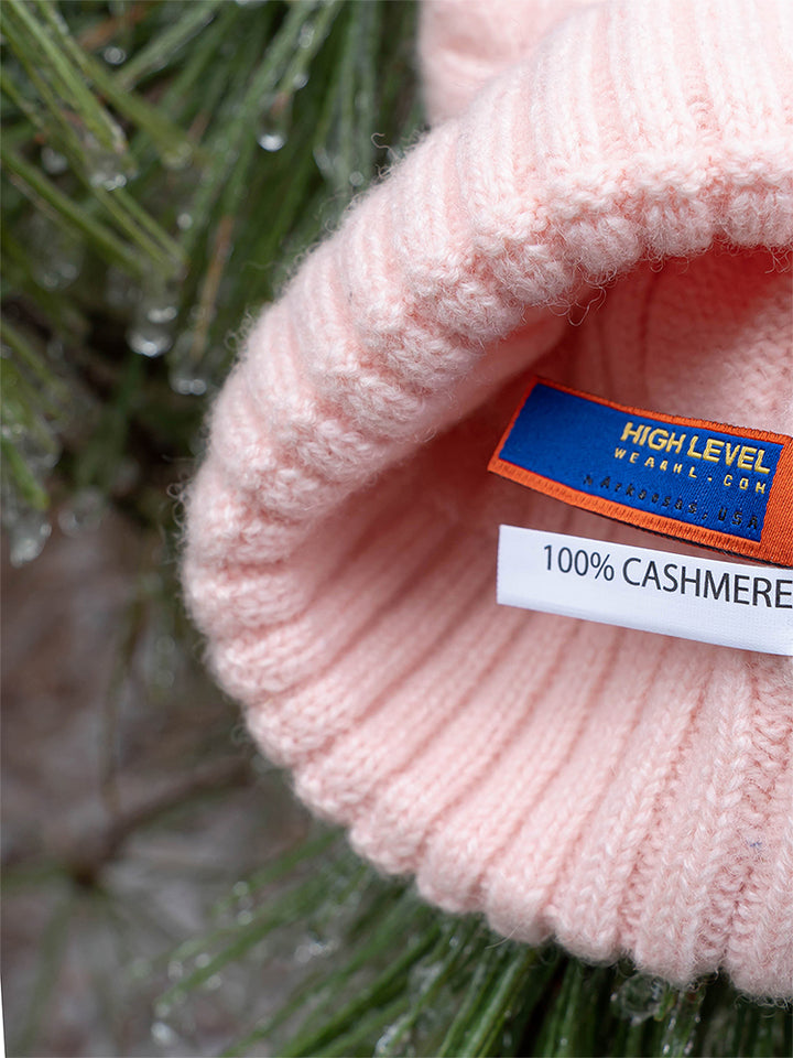 HL Cashmere Beanie – Powder Pink