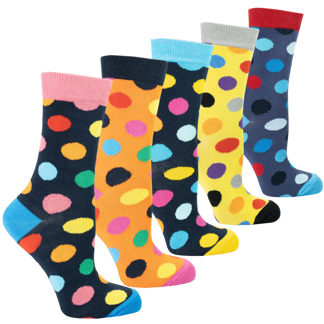 Women's Modern Dots Socks Set (5 Pack)