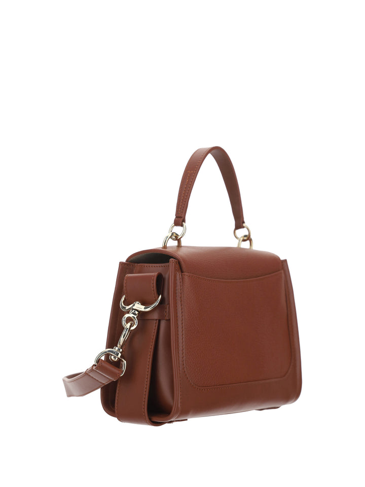 Chloé Brown Calf Leather Tess Handbag