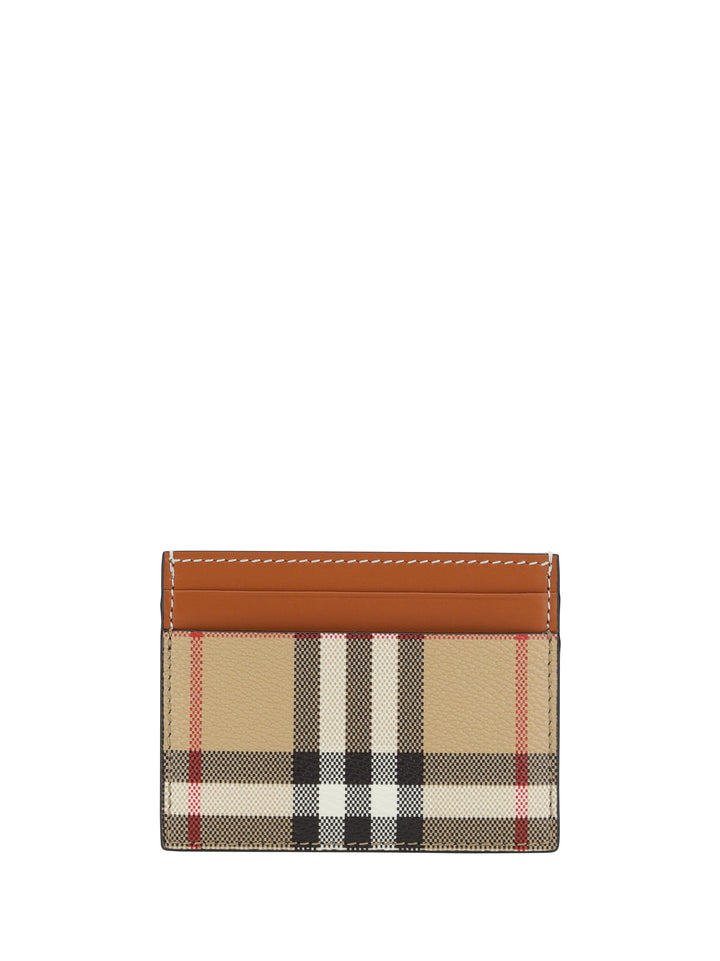 Burberry Brown Printed Canvas Cardholder