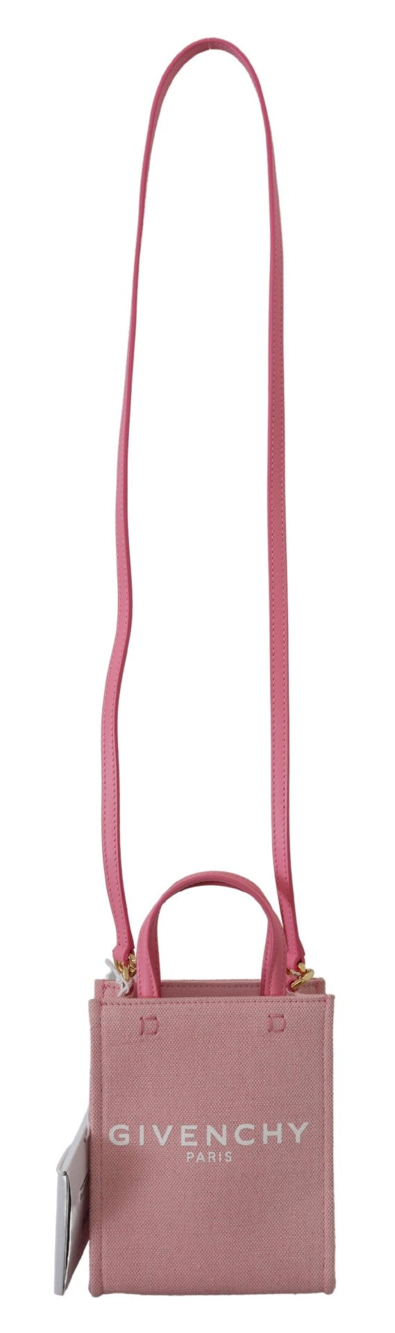 Givenchy Pink Coated Canvas Vertical Mini Shoulder Bag