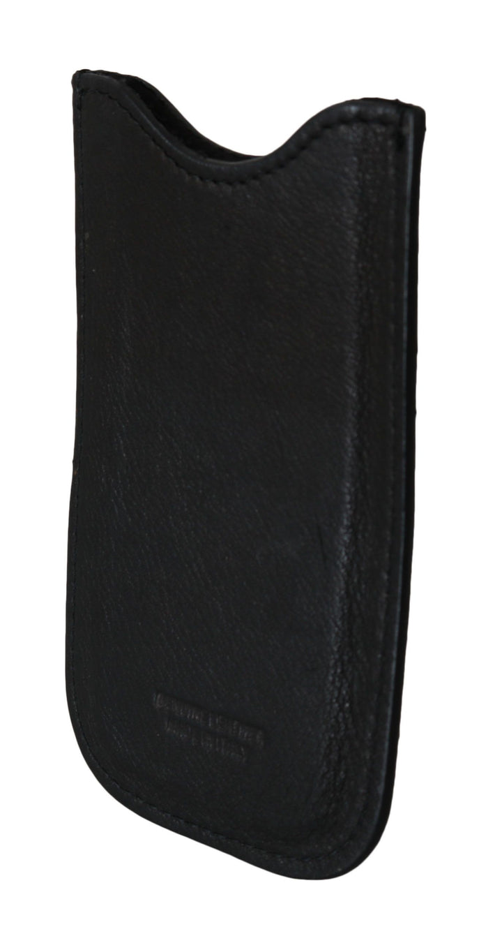John Galliano Black Leather Multifunctional Men ID Bill Card Holder Wallet
