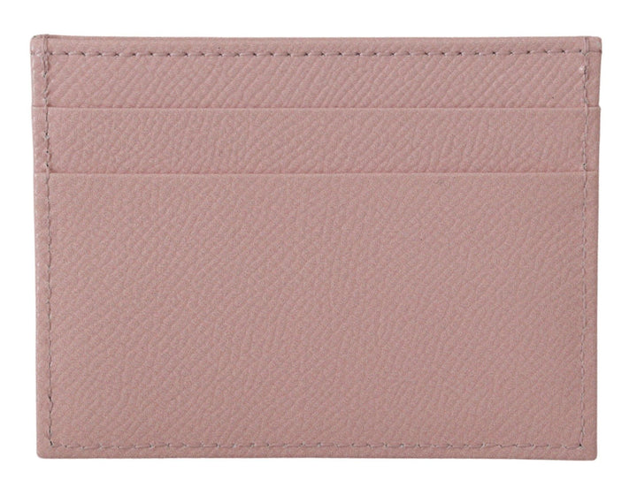 Dolce & Gabbana Pink Leather #DGLovesLondon Women Cardholder Case Wallet