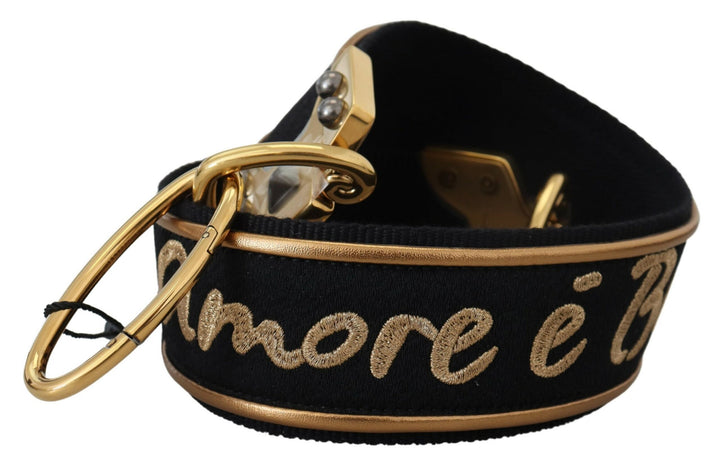 Dolce & Gabbana Black L'Amore E'Bellezza Bag Shoulder Strap
