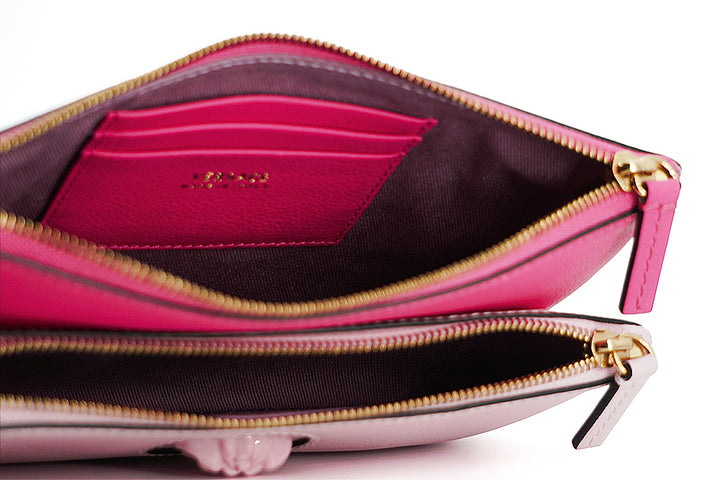 Versace Pink Calf Leather Pouch Bag