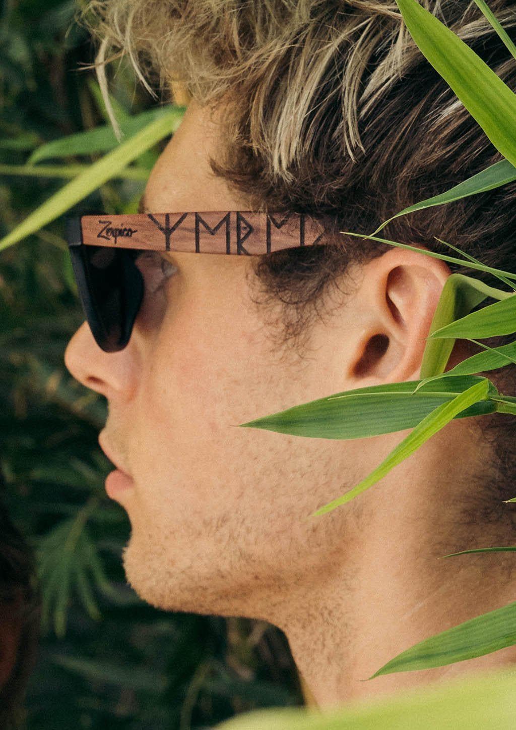 Eyewood | Engraved Wooden Sunglasses - Viking Runes