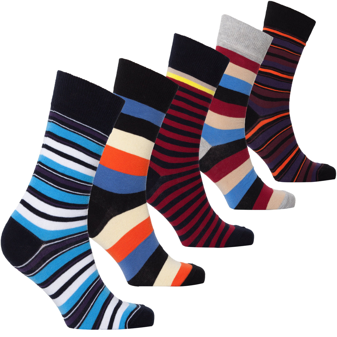 Men's Traditional Stripes Socks 5-Pack